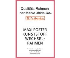 Empire de la Marque Empire 674975Â Cadre Amovible pour Affiche Maxi Plastique de Taille 61Â x 91,5Â cm Dimensions externes 62Â x 93Â cm avec 15Â mm avec Profil en Verre Acrylique (Rose)