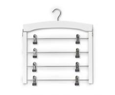 Zeller 17162 Cintre Porte-Jupe, Hêtre, Blanc, 39 x 43 x 1,2 cm