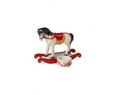 Villeroy & Boch Christmas Light Support pour bougie chauffe-plat Cheval Ã bascule, Porcelaine, Blanc/Rouge