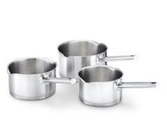 Kitchen Fun by Beka 13816974 Série de Casseroles, Acier Inoxydable, Gris, 16 cm