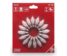 Konstsmide 1047-316 Lampe de Rechange LED pour Guirlande de Sapin - Pas de vis - Lot de 16 - 14V/0.1 W