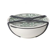 like. by Villeroy & Boch To Go Jade Bol M, 4 piÃ¨ces, Porcelaine Premium/Silicone, Vert/Gris