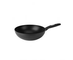 Sitram, Wok PoÃªle Rossini diamÃ¨tre 28cm en aluminium forgÃ© & titane - revÃªtement noir anti-adhÃ©rent sans PFOA - manche soft touch - tous feux dont induction - 711764