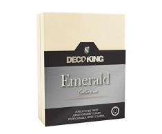 DecoKing Spannbettlaken Jersey Drap Housse, Coton, Ivoire, 140x200-160x200 + 40 cm