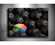 Bonamaison Peinture sur toile, multicolore, 40 x 60 cm - ConÃ§u et fabriquÃ© en Turquie