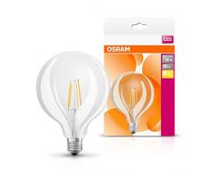 OSRAM Ampoule LED Filament, Globe, Culot E27, 4.5W Equivalent 40W, 220-240V, claire, Blanc Chaud 2700K, Lot de 1 piÃ¨ce