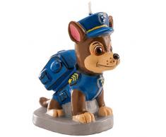 PAT PATROUILLE 346170 Bougie Figurine 3D Cire Bleu 5 x 8 x 4 cm