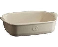 Emile Henry Eh029649 Plat à Four Individuel Céramique Beige Argile