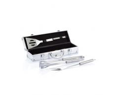 Loooqs 3Â Pcs Ensemble Barbecue en boÃ®te en Aluminium