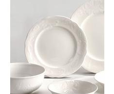 Villeroy & Boch Rose Sauvage Blanche Assiette petit-dÃ©jeuner, 21 cm, Porcelaine Premium, Blanc