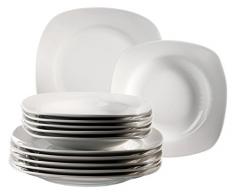 Domestic 920901 Service de Table 12 PiÃ¨ces Villa Blanc