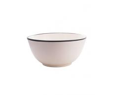 Sabot Living Grand saladier CÃ©ramique, Noir et Blanc, 30Â x 30Â x 14,5Â cm