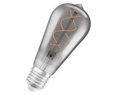OSRAM Vintage Edition 1906 Ampoule LED à Filament Spirale | Culot E27 | Forme Edison Smoke | Blanc Chaud 1800K | 5W (équivalent 15W)