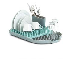 Zeller 14703 Ãgouttoir à vaisselle en plastique Gris/turquoise