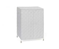 ARPAN Panier Ã Linge avec Couvercle et poignÃ©e dinsertion pour Un Transport Facile BoÃ®te de Rangement Pratique pour vÃªtements, Jouets, Blanc, 24,5 x 50,5 x 35,5 cm