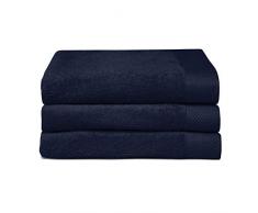 Serviette de Bain Serviette de Bain Hippocampe, Indigo, 3Â piÃ¨ces