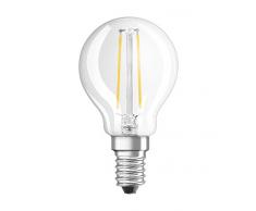 Osram Ampoule LED à Filament | Culot E14 | Forme Sphérique | Blanc Chaud 2700K | 1,2W (équivalent 15W)