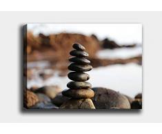 Bonamaison Peinture sur toile, multicolore, 70 x 100 cm - ConÃ§u et fabriquÃ© en Turquie