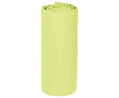 Vent Du Sud Drap Housse Uni en Coton Percale, Tilleul, 200x160 cm