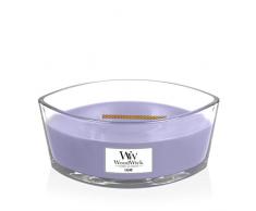 Woodwick Bougie parfumée avec Peluche innovante Paraffine Lilas Grand Sablier