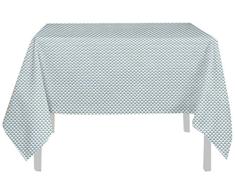 Soleil docre Nappe Anti-tÃ¢ches 180x180 cm Palmier Bleu, Polyester