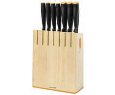Fiskars Bloc design avec 7 couteaux, Largeur: 20,8 cm, Hauteur: 37 cm, Bois de bouleau, Functional Form, 1018781