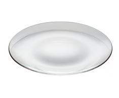 Vidivi Vetri delle Venezie Full Moon 67258 Service de 6 Assiettes en Verre Transparent de 28 cm de diamÃ¨tre