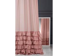 Eurofirany Voilage lissÃ© avec poudres Roses Transparentes 140 x 270 cm