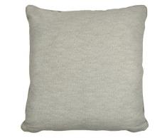 Fusion Rideaux Ã Åillets doublÃ©s Sorbonne. Couleur Unie en Coton, Coton, Silver, 43x43 cm Filled Cushion