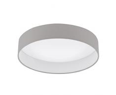 Eglo 96539 Plafonnier, Textile, Integriert, Blanc, 40.5 x 40.5 x 10 cm