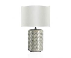 Pauleen 480.20 48020 Go for Glow Max. 20W Luminaire à Poser E27 Lampe de Chevet Vert Beige 230V céramique/Tissu sans Ampoule