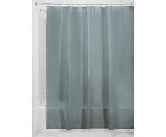 InterDesign EVA Liner doublure pour rideau de douche - grand rideau douche PEVA rÃ©sistant Ã moisissure 183 -0 cm x 183 -0 cm avec 12 Åillets - gris fumÃ©