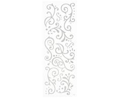 Momenta Stickers Paillettes ArgentÃ© fioritures, Acrylique, Multicolore