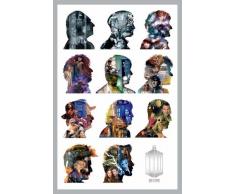 1art1 66303 Poster Doctor Who Onze Docteurs Profils 91 x 61 cm