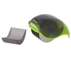 Fackelmann 47097 Hachoir pour herbes aromatiques, hachoir Ã herbes pour prÃ©parations culinaires, Plastique, Acier inoxydable, 5,6 x 9,1 x 5,9 cm