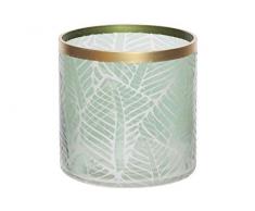 Cosy&Trendy Home 153826 Photophore jungle en verre, diamÃ¨tre 8,8 cm, hauteur 10 cm