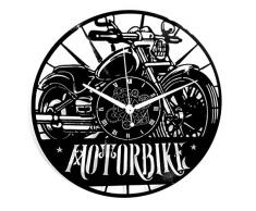 Instant Karma Clocks Horloge Murale en Vinyle pour Moto, Motocyclette, Moto, Homme