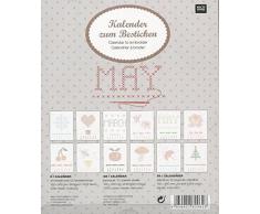 Rico Design Kit Calendrier à Broder, Papier, Multicolore