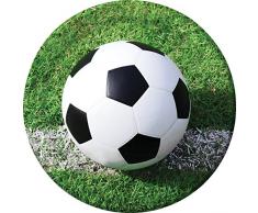 Creative convertir 8Â Fils Sports Fanatic Soccer Robuste Style Assiettes en Carton, 22,2Â cm, Multicolore