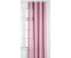 Lovely Casa R68538005 Bea Rideau Ã Åillets Polyester Parme 260 x 140 cm