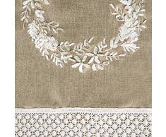 eurof irany Cho/EDIE1/Åw Table Runner, Polyester, Beige, 33Â x 140Â x 6Â cm