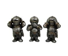 Nemesis Now Figurine reprÃ©sentant Trois Chevaliers de la Sagesse ArgentÃ© 22 cm
