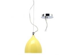 Mathias 3173568 SUSPENSION ENZO JAUNE, Plastique, E27, 15 W, D16 H12 cm