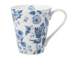 Creative Tops Tasse Conique en Porcelaine Anglaise Motif Oiseaux Blanc