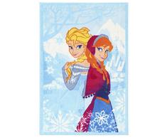 Frozen La Reine des Neiges Disney Tapis (140x80cm) Bleu - Enfant - Style : Enfant