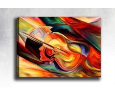 Bonamaison Peinture sur toile, multicolore, 30 x 40 cm - ConÃ§u et fabriquÃ© en Turquie