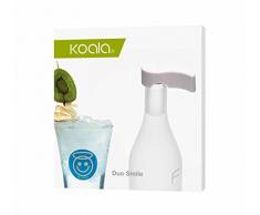 koala Set vis et ouvre Champagne et identificateurs de Verres Blanc