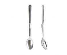 Totally Addict KU6317 Cuillère Confiture - 2 pcs, INOX, Gris, 19 x 3 x 2,5 cm