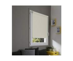 MADECOSTORE Store Enrouleur Occultant Easy Uni Ecru - L45 x H170cm - Sans perçage