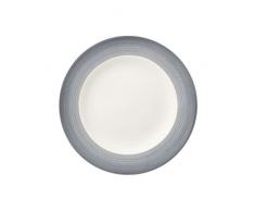 Villeroy & Boch Colourful Life Cosy Grey Assiette Ã dessert, 21,5 cm, Porcelaine Premium, Blanc/Gris